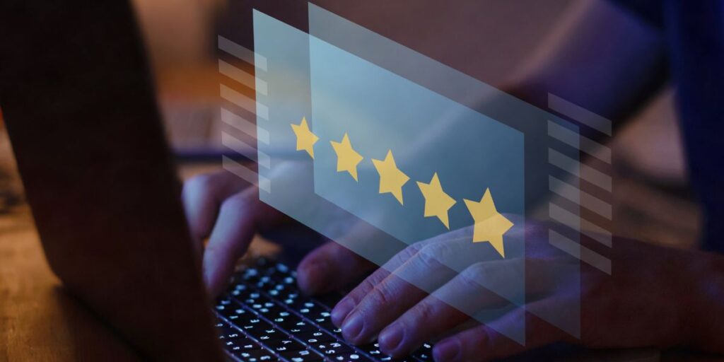 avaliação do cliente